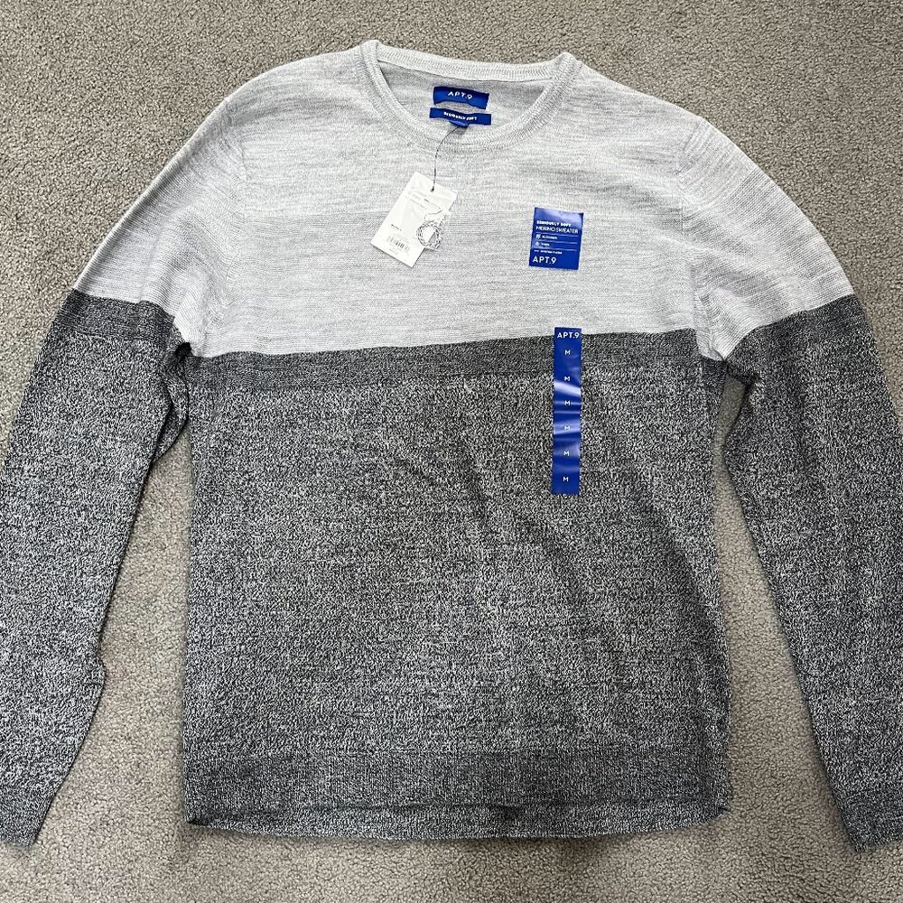 APT. 9 Mens Merino Sweater